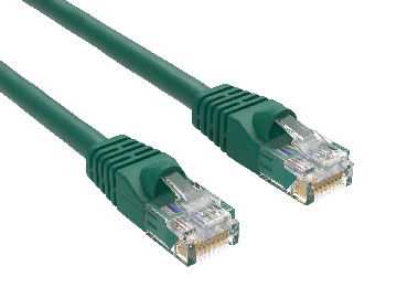 30ft Cat6 UTP Ethernet Network Patch Cable Snagless 24AWG Bare Copper, Green