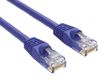 6ft Cat6 UTP Ethernet Network Patch Cable Snagless 24AWG Bare Copper, Purple
