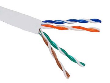 1000ft Cat5e 350 MHz UTP Stranded Bulk Cable, White