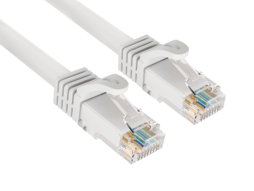 14ft Cat6a UTP 10G Ethernet Network Patch Cable Snagless 24AWG Bare Copper, White