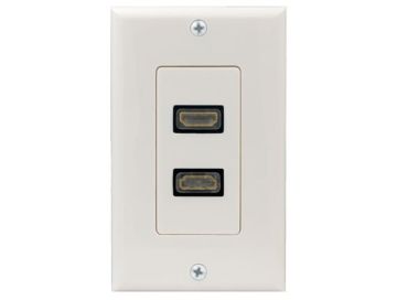 2-port HDMI Wall Plate