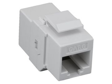 Cat6 Inline Coupler Keystone Type, White