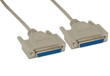 DB25 F/F Null Modem Cable DB25 F/F Null Modem Cable