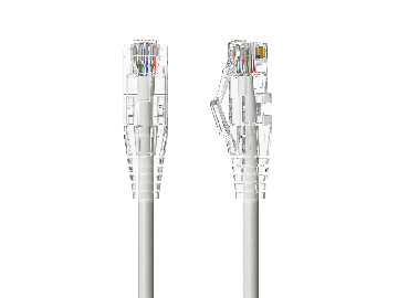 5ft Slim Cat6a 28AWG UTP Ethernet Network Patch Cable, Gray