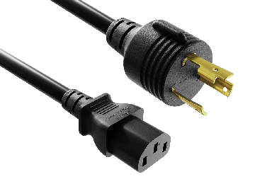 6ft NEMA L6-30P to C13 Heavy Duty Power Cord 14AWG, 15A 250V 