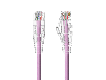 3FT Slim Cat6 28AWG UTP Ethernet Network Patch Cable Snagless, Pink