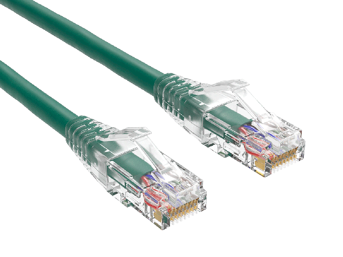 7ft Cat6 Ethernet Patch Cable with Clear Boot, UTP, Pure Bare Copper, Green 7ft Cat6 Ethernet Patch Cable with Clear Boot, UTP, Pure Bare Copper, Green