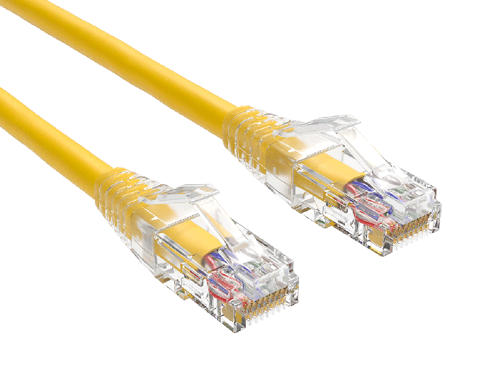 3ft Cat6 Ethernet Patch Cable with Clear Boot, UTP, Pure Bare Copper, Yellow 3ft Cat6 Ethernet Patch Cable with Clear Boot, UTP, Pure Bare Copper, Yellow