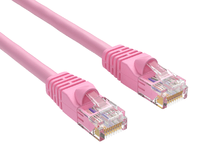 14ft Cat6 UTP Ethernet Network Patch Cable Snagless 24AWG Bare Copper, Pink 14ft Cat6 UTP Ethernet Network Patch Cable Snagless 24AWG Bare Copper, Pink