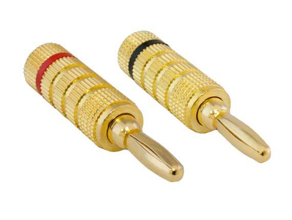 1 Pair of Speaker Banana Plugs Closed Screw Type 1 Pair of Speaker Banana Plugs Closed Screw Type