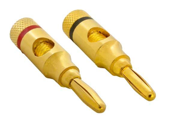 1 Pair of Speaker Banana Plugs Open Screw Type 1 Pair of Speaker Banana Plugs Open Screw Type