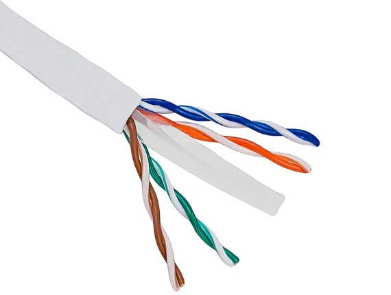 1000ft Cat6 550 MHz UTP Stranded Bulk Cable White