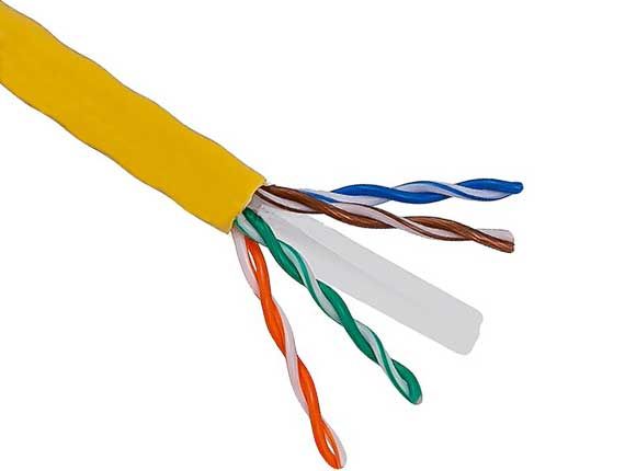 1000ft Cat6 550 MHz UTP Stranded Bulk Cable Yellow 1000ft Cat6 550 MHz UTP Stranded Bulk Cable Yellow