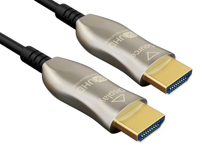 25ft Ultra High Speed 8K HDMI Fiber Optic Cable (AOC), HDMI 2.1, CL3 Rated, 8K Support, UL, Black 25ft Ultra High Speed 8K HDMI Fiber Optic Cable (AOC), HDMI 2.1, CL3 Rated, 8K Support, UL, Black