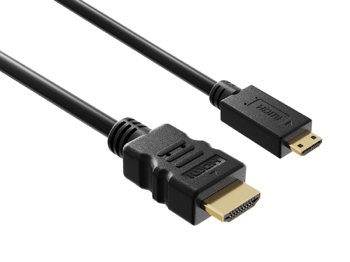 1.5ft High Speed HDMI to Mini HDMI Cable, black 1.5ft High Speed HDMI to Mini HDMI Cable, black