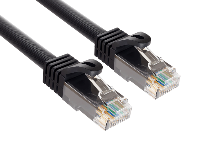 7ft Cat6a UTP 10G Ethernet Network Patch Cable Snagless 24AWG Bare Copper, Black 7ft Cat6a UTP 10G Ethernet Network Patch Cable Snagless 24AWG Bare Copper, Black