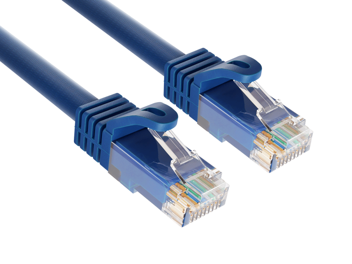 150ft Cat6a UTP 10G Ethernet Network Patch Cable Snagless 24AWG Bare Copper, Blue