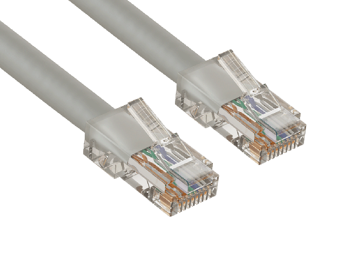 15ft Cat5e UTP Non-Booted Ethernet Network Patch Cable 24AWG Bare Copper, Gray 15ft Cat5e UTP Non-Booted Ethernet Network Patch Cable 24AWG Bare Copper, Gray