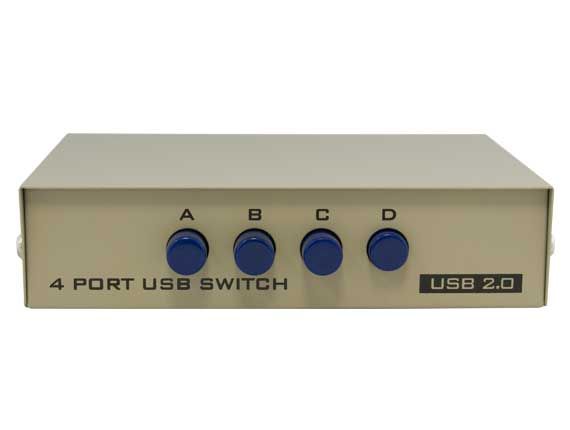 4-way USB 1A4B Manual Data Switch 4-way USB 1A4B Manual Data Switch