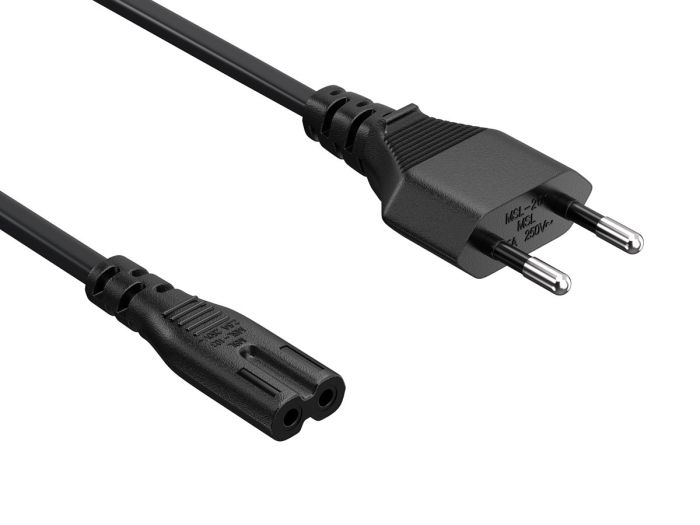 6ft CEE 7/16 to IEC320 C7 European Power Cord for Notebook Non-Polarized 18AWG , Black 6ft CEE 7/16 to IEC320 C7 European Power Cord for Notebook Non-Polarized 18AWG , Black