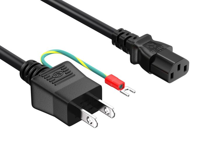 6ft JIS8303 to C13 Japan Power Cord with Ground, 18AWG, 7A/125V, Black 6ft JIS8303 to C13 Japan Power Cord with Ground, 18AWG, 7A/125V, Black