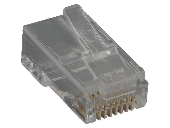 Cat6 Modular Plug for Round Solid Cable, w/Insert Cat6 Modular Plug for Round Solid Cable, w/Insert