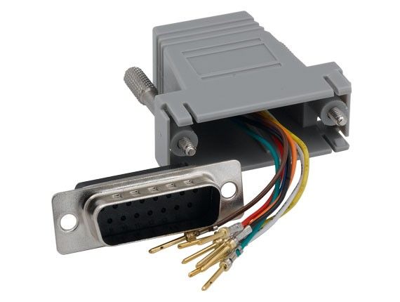 DB15 Male to RJ-45 Modualr Adapter DB15 Male to RJ-45 Modualr Adapter