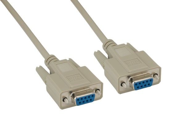3ft Beige DB9 Female to Female Null Modem Cable with 7 Conductors for Direct Device Connection and Data Transfer 3ft Beige DB9 Female to Female Null Modem Cable with 7 Conductors for Direct Device Connection and Data Transfer