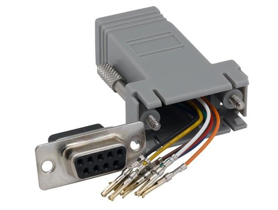 DB9 Female to RJ-45 Modular Adapter DB9 Female to RJ-45 Modular Adapter