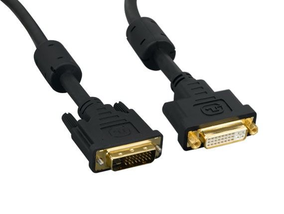 3m Dual Link Digital Video DVI-D Extension Cable, Male to Female, Black 3m Dual Link Digital Video DVI-D Extension Cable, Male to Female, Black