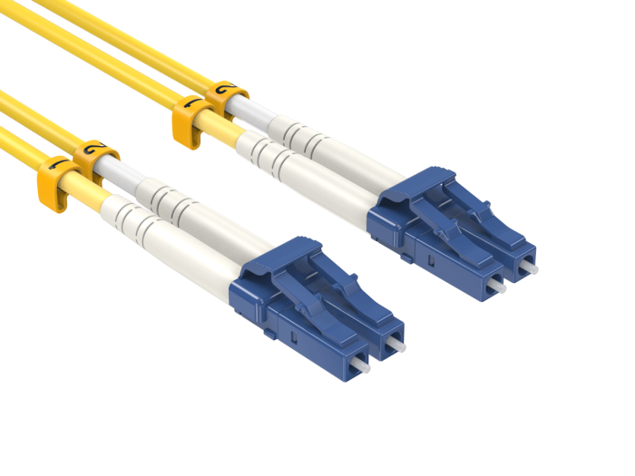 15m OS2 LC/LC Duplex Corning Fiber Optic Cable Singlemode 9/125 OFNR Rated, Yellow 15m OS2 LC/LC Duplex Corning Fiber Optic Cable Singlemode 9/125 OFNR Rated, Yellow