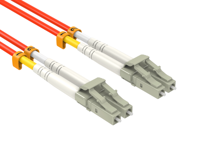 3m OM1 LC to LC UPC Duplex Corning Fiber Optic Cable MultiMode 62.5/125 OFNR Rated, Orange 3m OM1 LC to LC UPC Duplex Corning Fiber Optic Cable MultiMode 62.5/125 OFNR Rated, Orange
