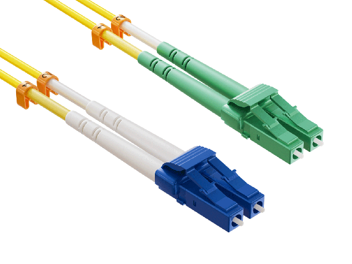 3m OS2 LC/UPC TO LC/APC Duplex Corning Fiber Optic Cable SingleMode 9/125 LSZH/OFNR Rated, Yellow 3m OS2 LC/UPC TO LC/APC Duplex Corning Fiber Optic Cable SingleMode 9/125 LSZH/OFNR Rated, Yellow