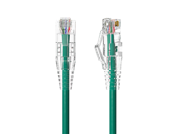 Slim Cat6 28AWG UTP Ethernet Network Patch Cable Snagless, Green Slim Cat6 28AWG UTP Ethernet Network Patch Cable Snagless, Green