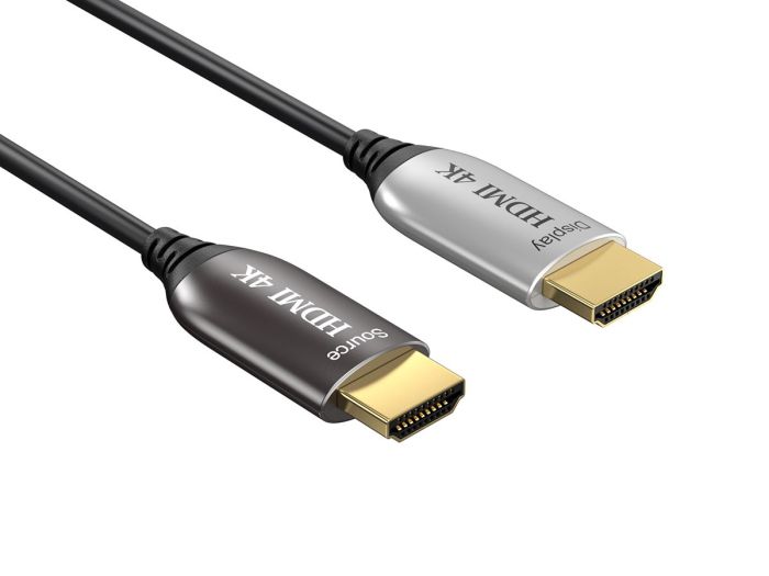 100ft High Speed Hybrid Active HDMI Fiber Optic Cable (AOC), HDMI 2.0, Plenum Rated, 4K Support, UL, Black 100ft High Speed Hybrid Active HDMI Fiber Optic Cable (AOC), HDMI 2.0, Plenum Rated, 4K Support, UL, Black