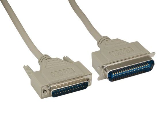IEEE-1284 DB25M to CN36M Parallel Printer Cable IEEE-1284 DB25M to CN36M Parallel Printer Cable