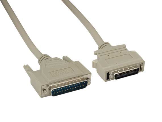IEEE-1284 DB25M to HPCN36M Parallel Printer Cable IEEE-1284 DB25M to HPCN36M Parallel Printer Cable
