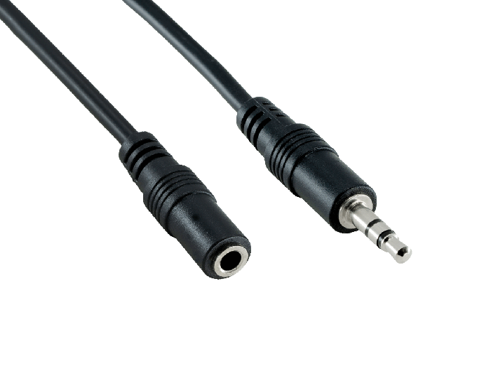 50Ft 3.5mm Male to 3.5mm Female Stereo Audio Extension Cable, Black 50Ft 3.5mm Male to 3.5mm Female Stereo Audio Extension Cable, Black
