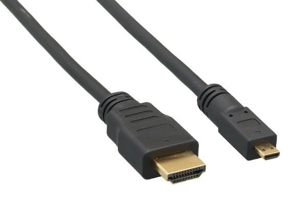 10ft High Speed HDMI to Micro HDMI Cable with Ethernet, 4K Support, Black 10ft High Speed HDMI to Micro HDMI Cable with Ethernet, 4K Support, Black