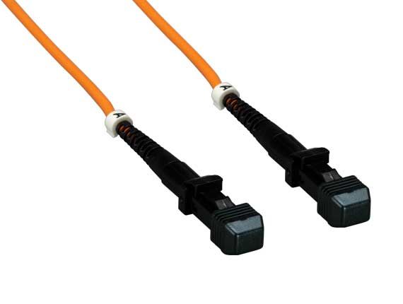 1m OM1 MTRJ to MTRJ Duplex Corning Fiber Optic Cable MultiMode 62.5/125 OFNR Rated, Orange 1m OM1 MTRJ to MTRJ Duplex Corning Fiber Optic Cable MultiMode 62.5/125 OFNR Rated, Orange