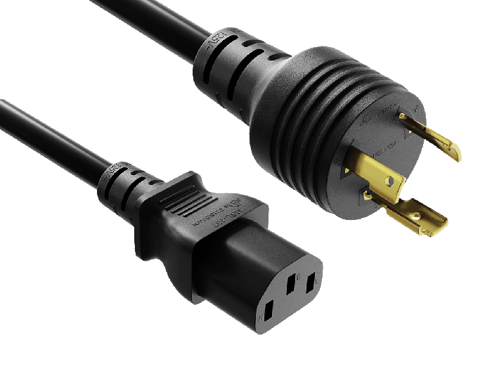 6FT NEMA L5-15P to C13 Locking Power Cord 14AWG 15A/125V SJT, Black 6FT NEMA L5-15P to C13 Locking Power Cord 14AWG 15A/125V SJT, Black