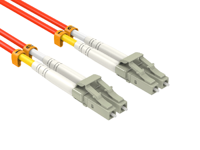 3m OM2 LC to LC UPC Duplex Corning Fiber Optic Cable MultiMode 50/125 OFNR Rated, Orange 3m OM2 LC to LC UPC Duplex Corning Fiber Optic Cable MultiMode 50/125 OFNR Rated, Orange