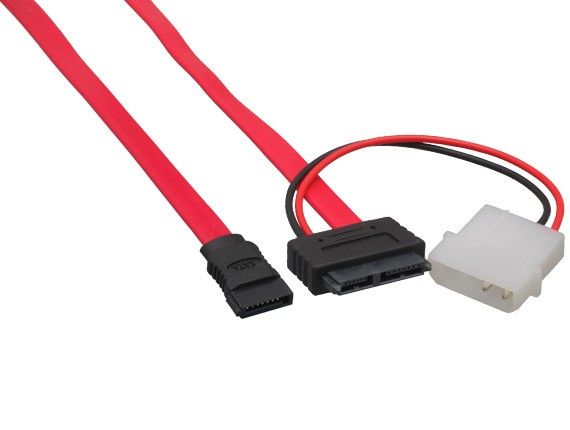 Slimline SATA to SATA Data with Molex Power Slimline SATA to SATA Data with Molex Power