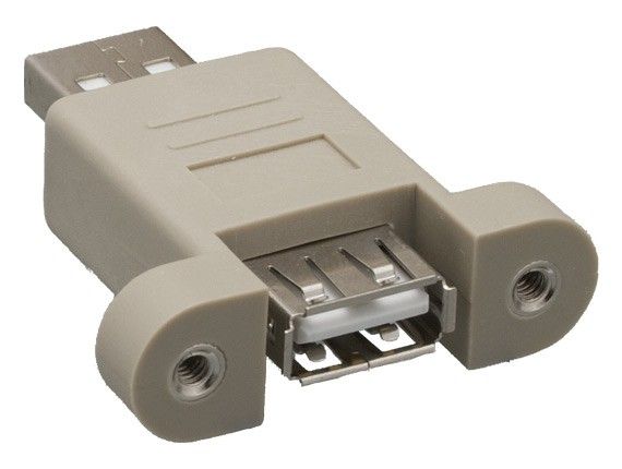 USB A Male to A Female Port Saver Adapter Panel Mount Type USB A Male to A Female Port Saver Adapter Panel Mount Type