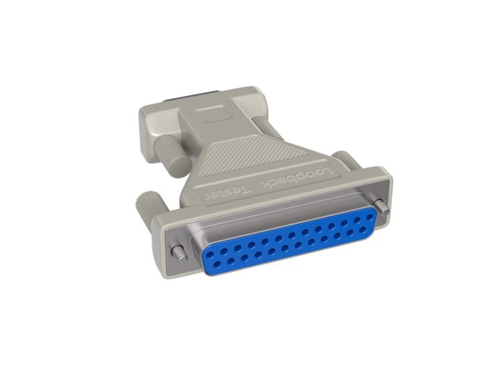 DB9 Female to DB25 Female Serial Loop Back Tester DB9 Female to DB25 Female Serial Loop Back Tester