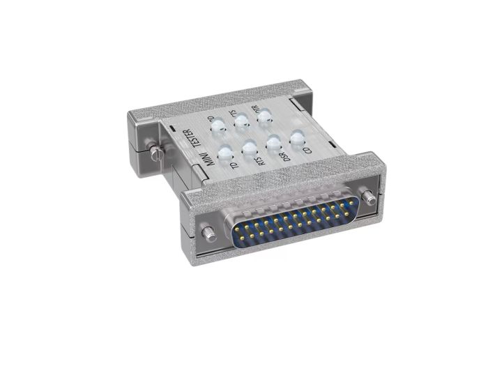 DB25 Male to Female RS232 Serial Port Mini Tester DB25 Male to Female RS232 Serial Port Mini Tester
